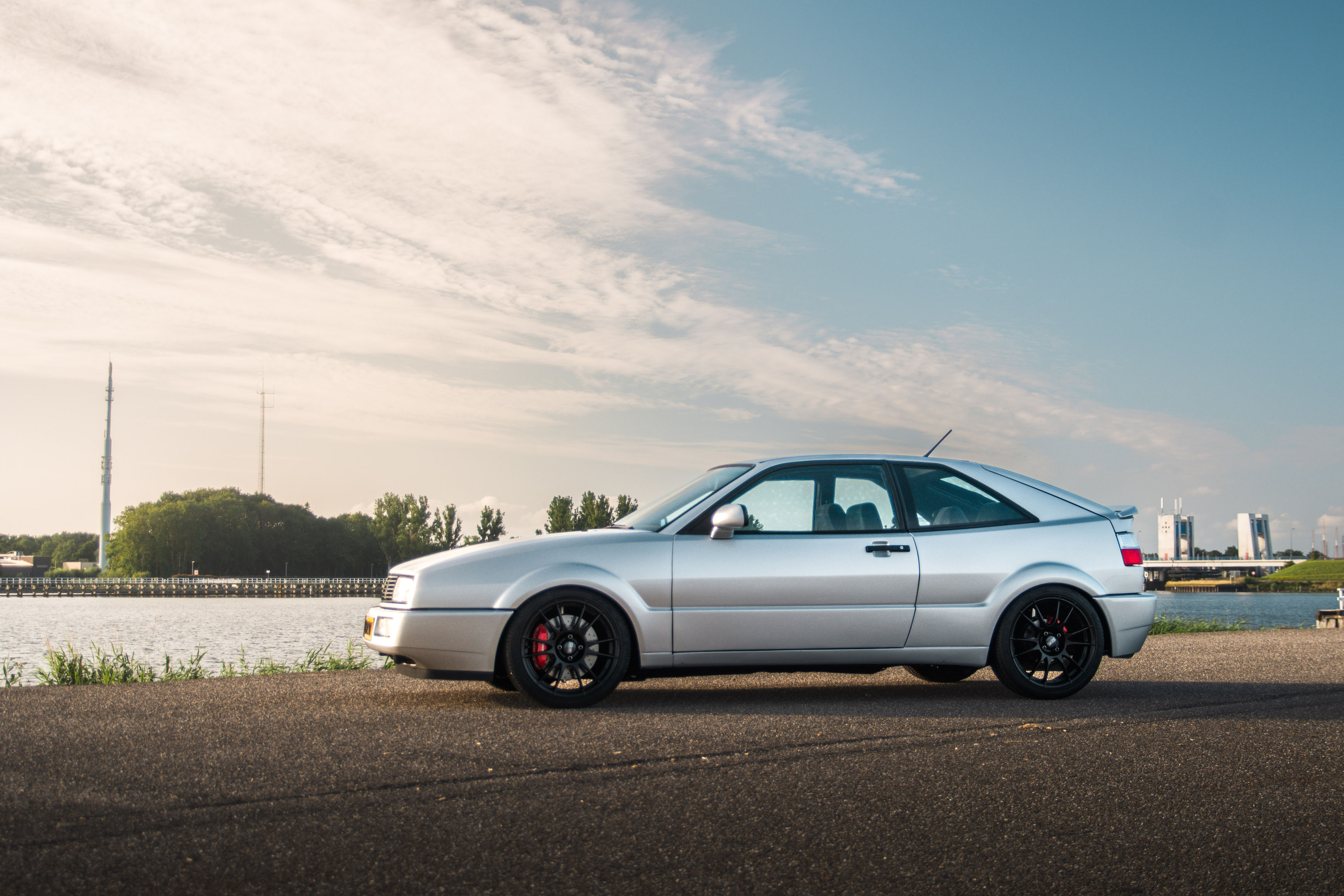 Corrado front three-quarter on the dyke road